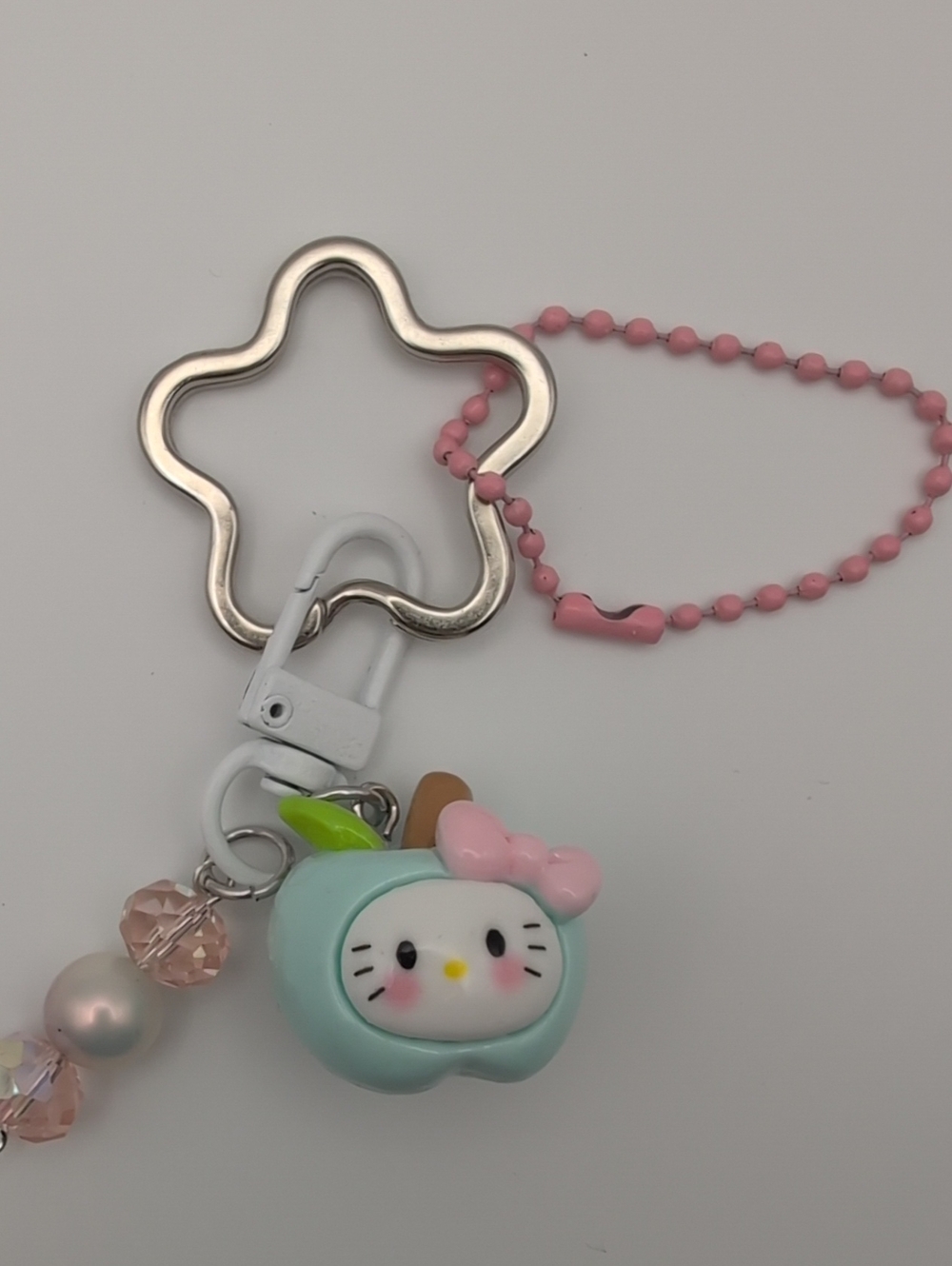 handmade Sanrio Hello Kitty Apple Charm Keychain Bag Charm *Customizable